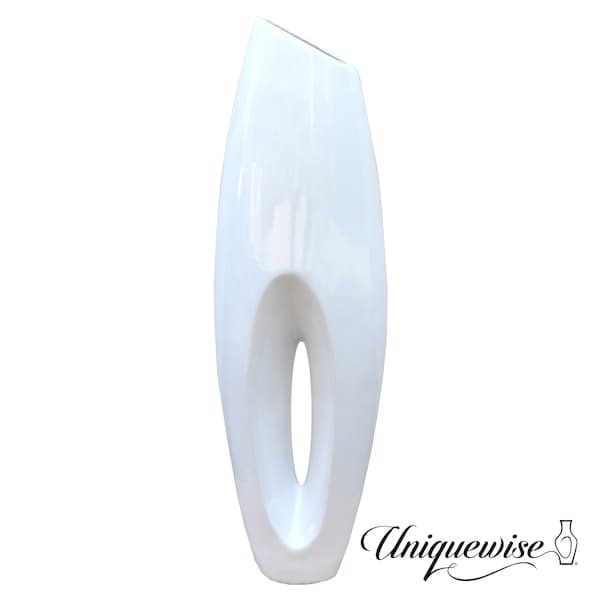 Uniquewise Modern White Large Floor Vase - 40 Inch QI003159L - main